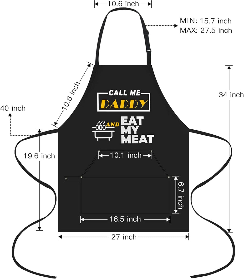 Funny Grilling Aprons for Men, Kitchen Cooking Apron, Dad Gifts, Gifts for Men,Bbq Chef Apron