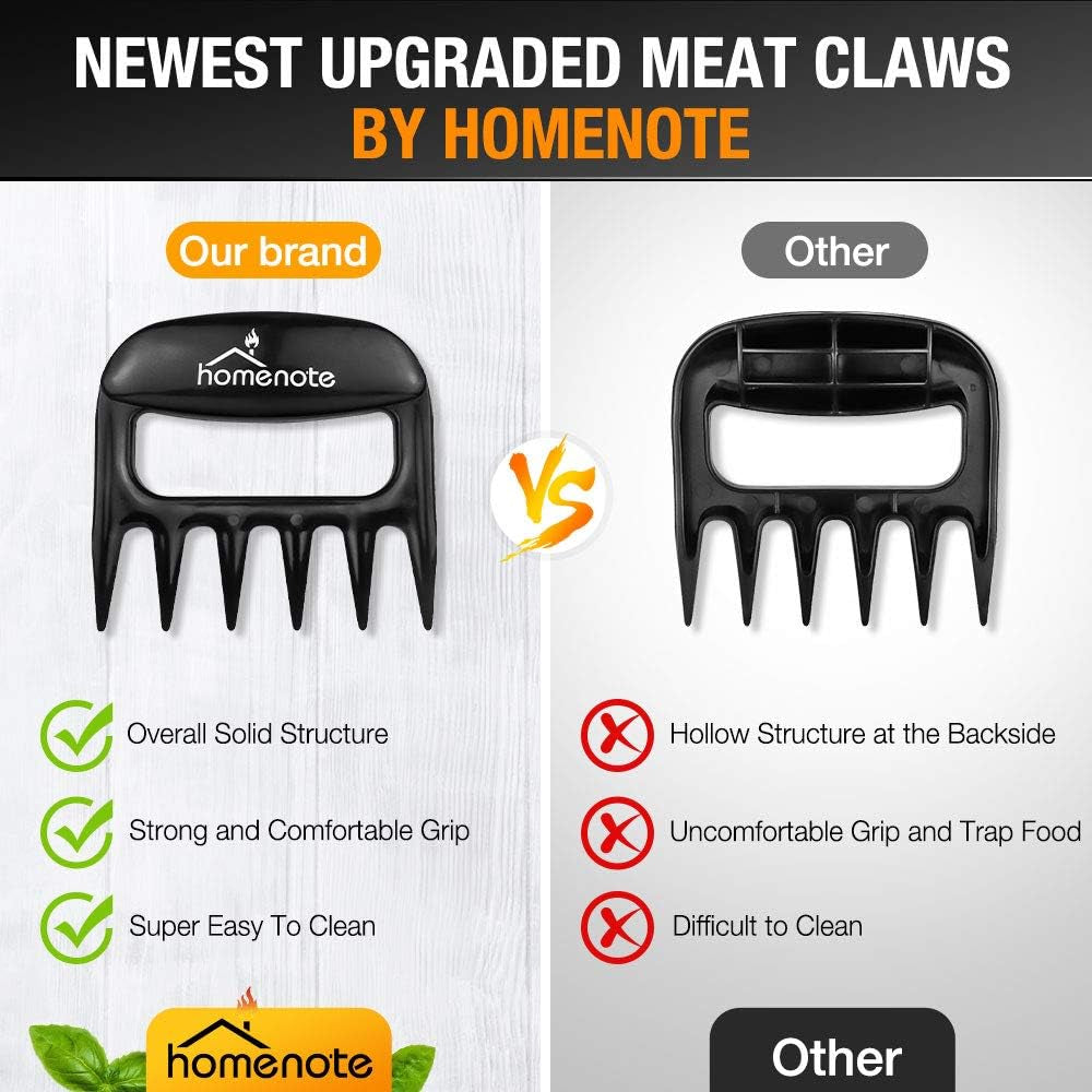 Grilling Accessories, Meat Claws, Large Barbecue Gloves and BBQ Thermometer 3 in 1 Grill Tools Set- Grilling Utensils for Man, Fathers Day, Christmas