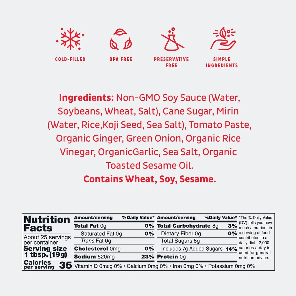 the Original Japanese BBQ Sauce, 17Oz Bottle - Bold, Fresh, Umami Flavor