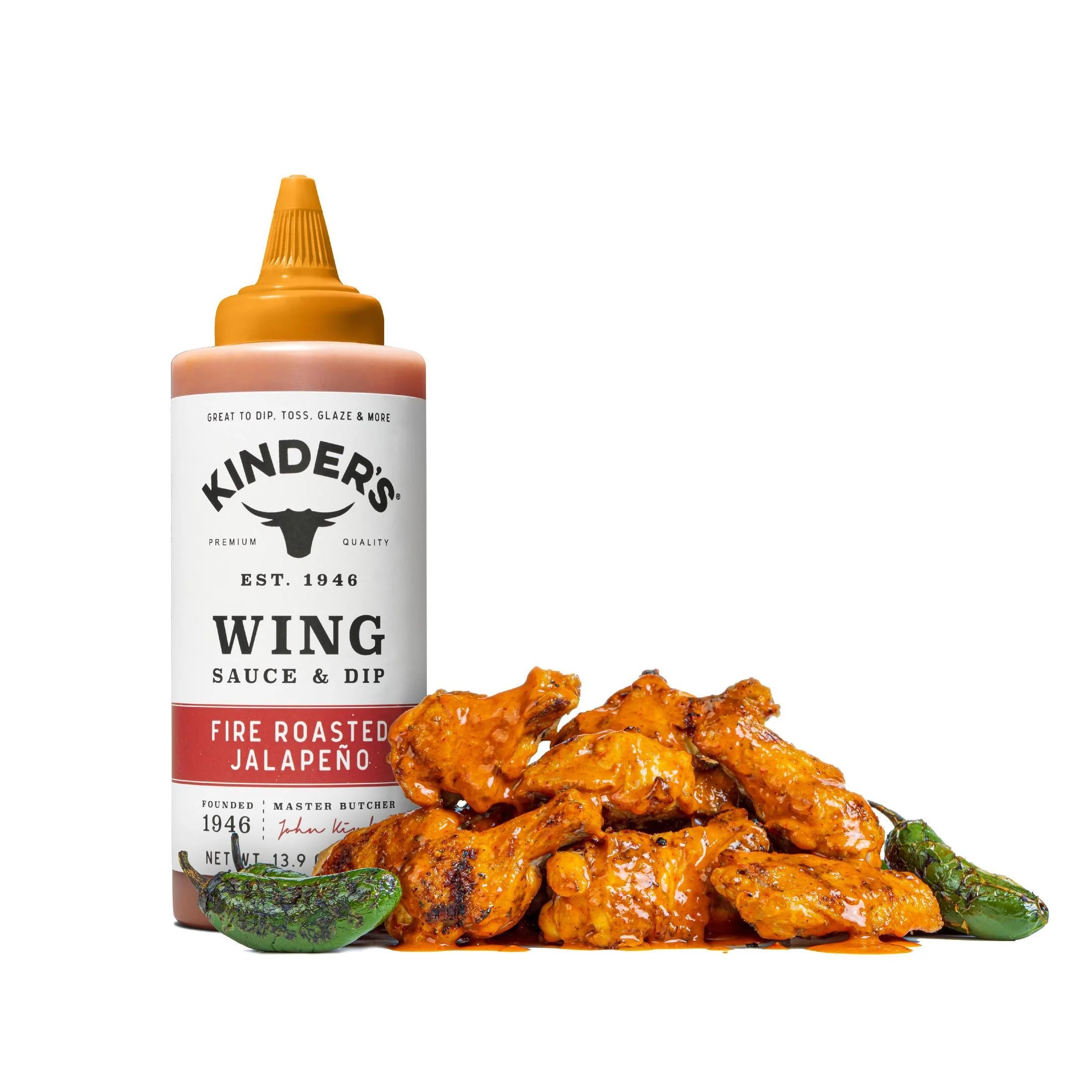 Fire Roasted Jalapeno Wing Sauce and Dip, 13.9 Oz