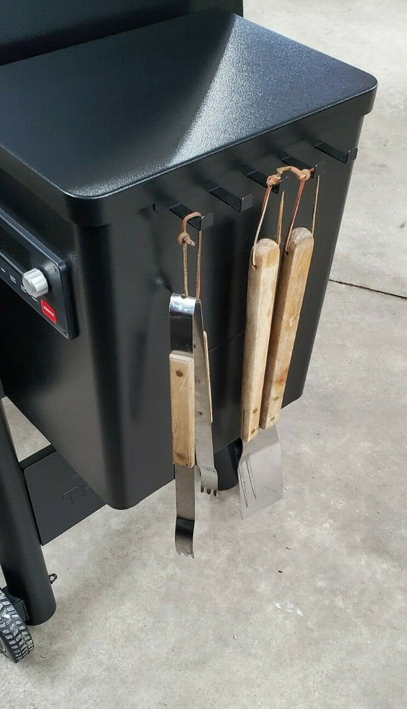 BBQ Grill Pellet Smoker Utensil Accessory Holder, Fits Traeger Models USA Made!