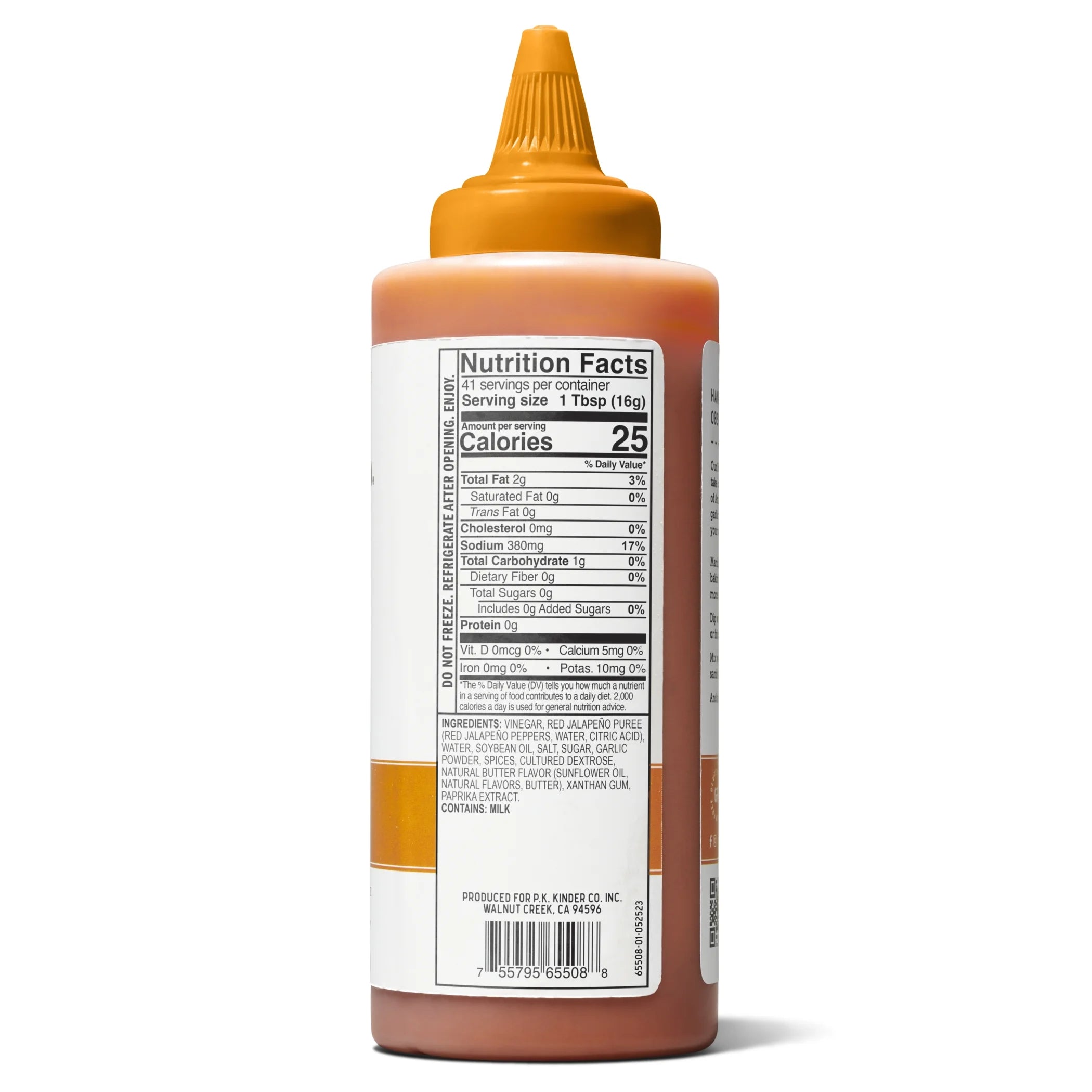 Buttery Buffalo Wing Sauce and Dip, 14.2 Oz Squeeze Bottle