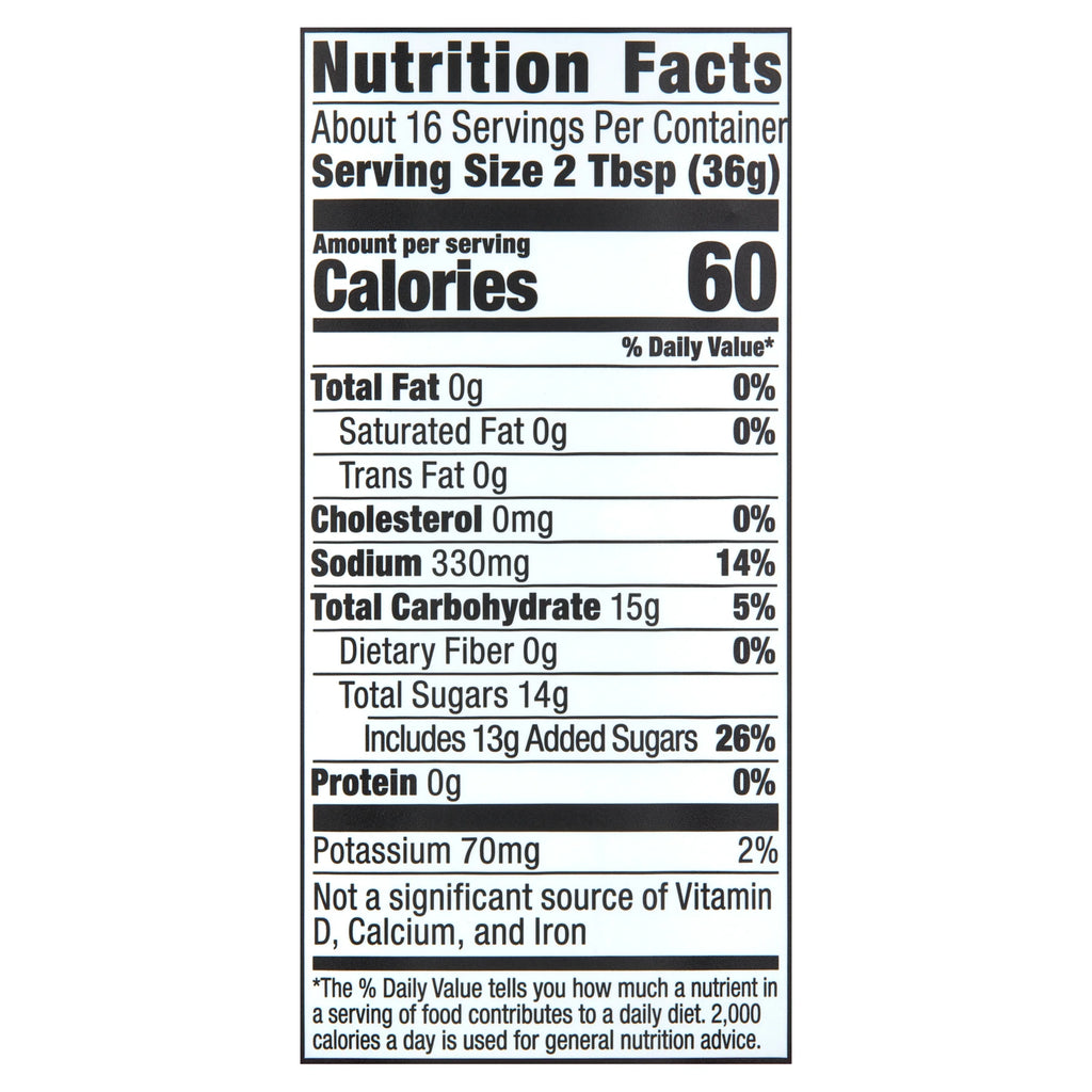 Hot & Spicy BBQ Sauce, Gluten-Free with No Preservatives, 20 Ounces