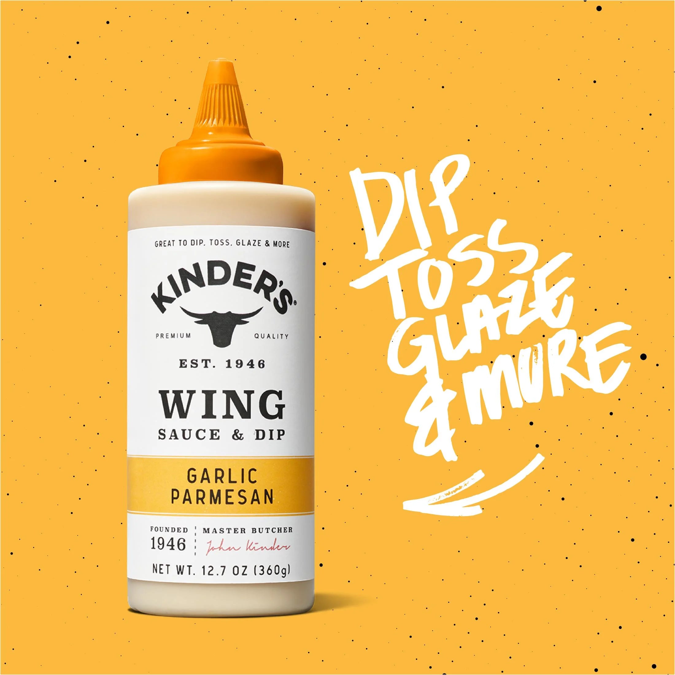 (3 Pack)  Garlic Parmesan Wing Sauce and Dip, 15.5 Oz