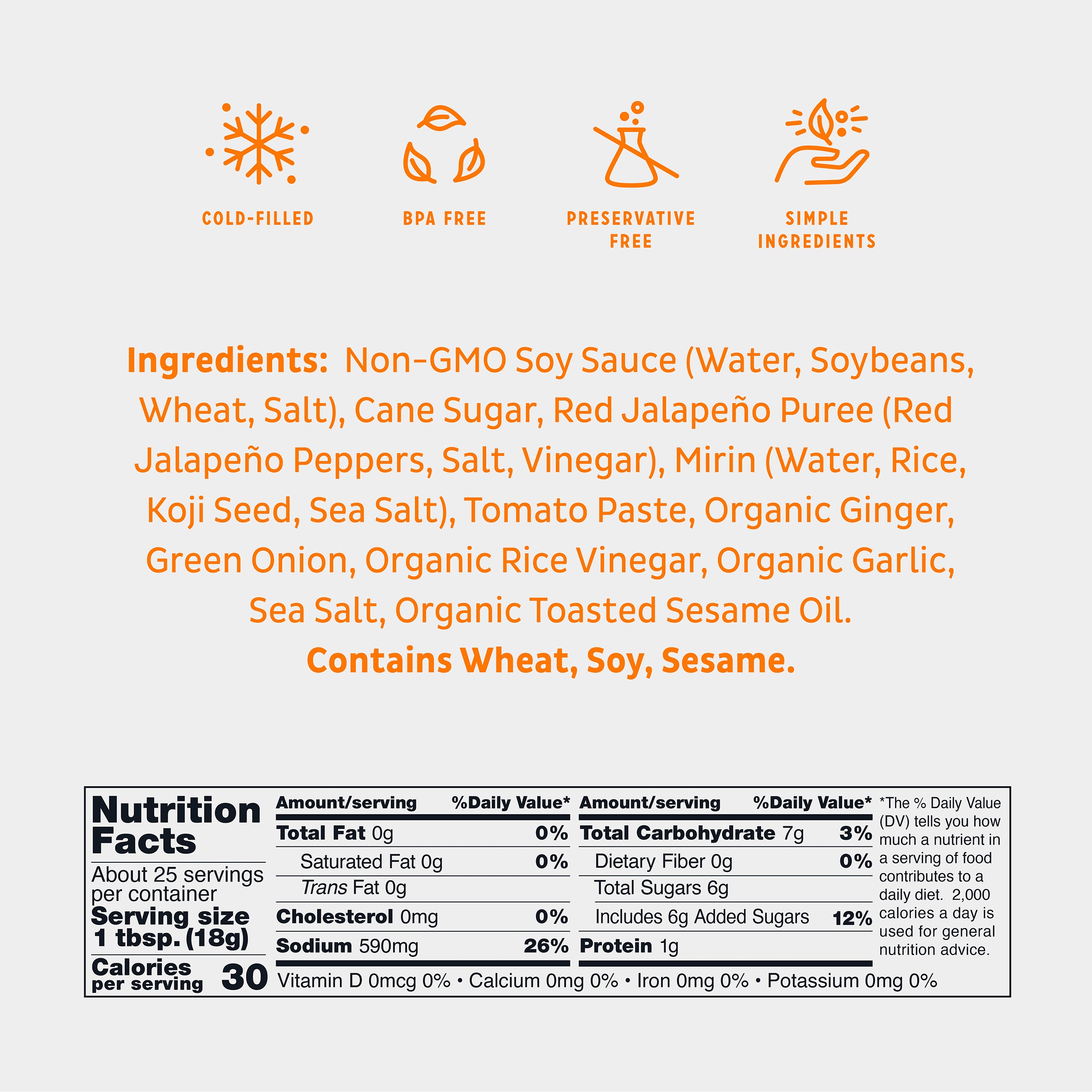 Hot & Spicy Japanese BBQ Sauce, 16Oz Bottle - Bold, Fresh, Umami Flavor