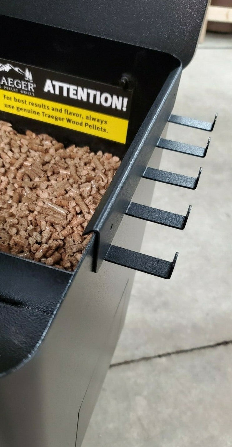 BBQ Grill Pellet Smoker Utensil Accessory Holder, Fits Traeger Models USA Made!