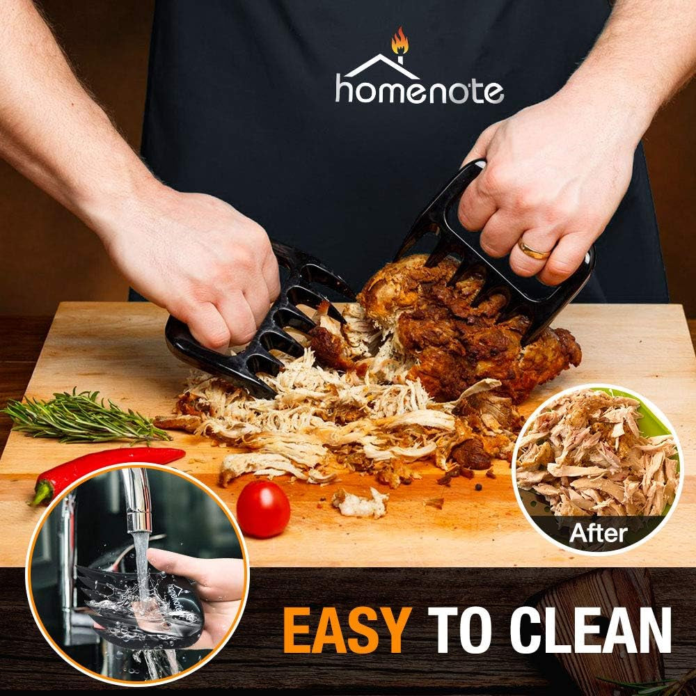 Grilling Accessories, Meat Claws, Large Barbecue Gloves and BBQ Thermometer 3 in 1 Grill Tools Set- Grilling Utensils for Man, Fathers Day, Christmas