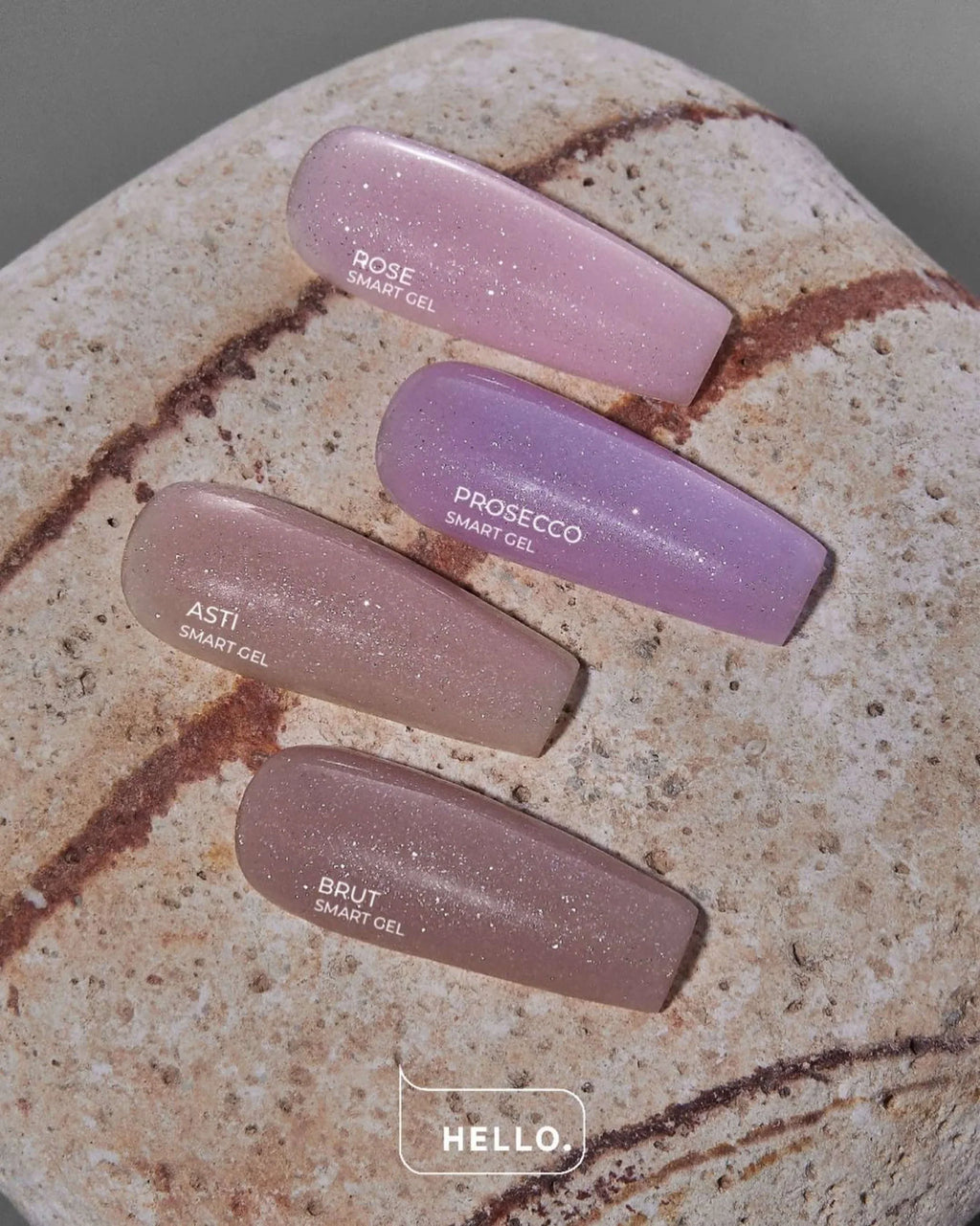 SMART LIQUID GEL WITH SHIMMER PROSECCO, 15 ML -HELLO™-1