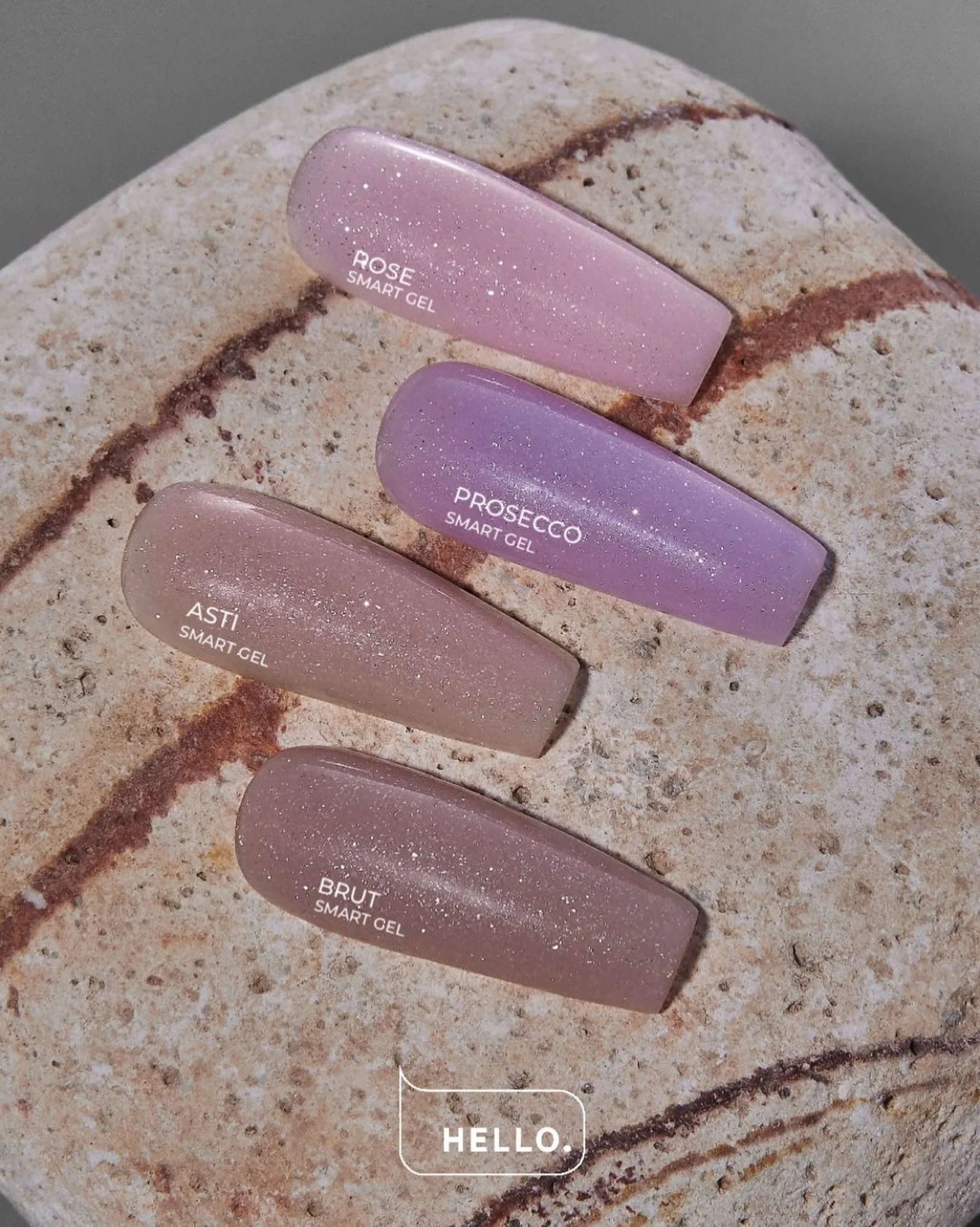 SMART LIQUID GEL WITH SHIMMER PROSECCO, 15 ML -HELLO™-1