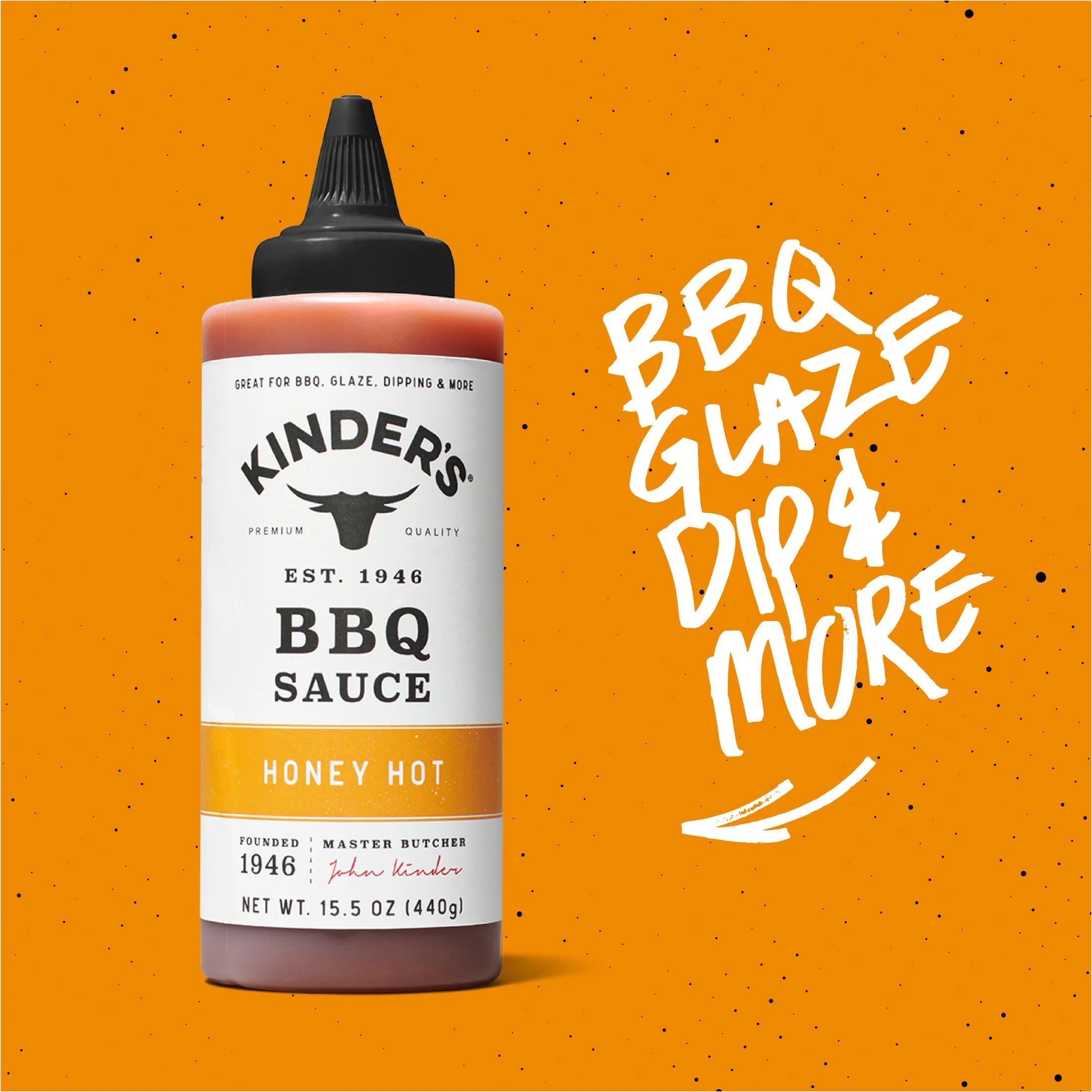 (6 Pack)  Honey Hot Barbecue Sauce, 15.5 Oz