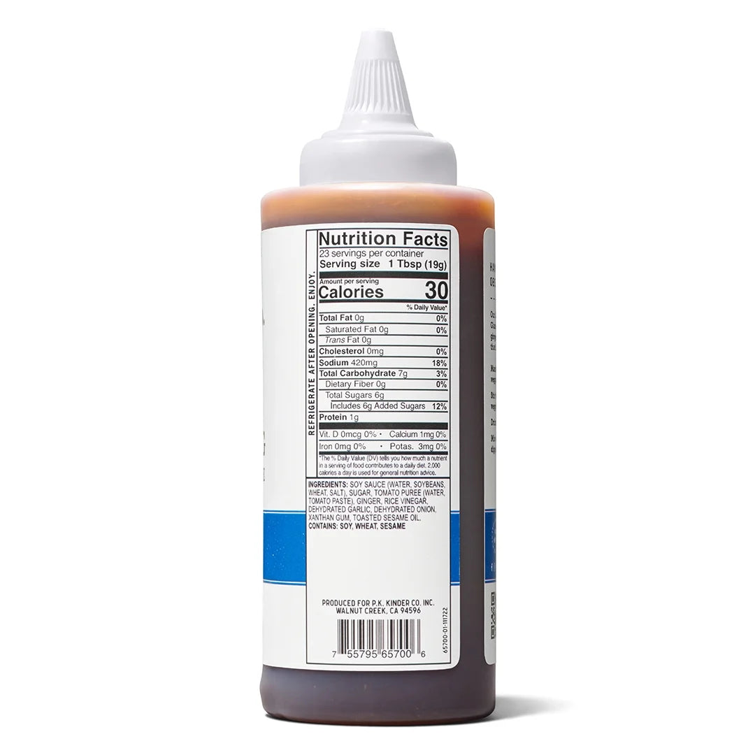 Japanese BBQ Cooking Sauce and Glaze, 15.5 Oz Squeeze Bottle