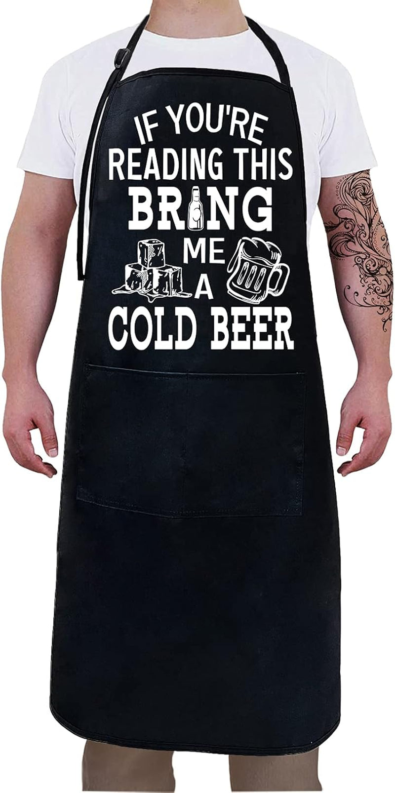 2 Pack - Aprons for Men ,Fathers Day,Dad Apron,Gifts for Dad - from Daughter Son for the Best Dad Husband Stepfather Birthday Barbecue Gift Funny for Mens Grilling Cooking Kitchen Chef BBQ Apron