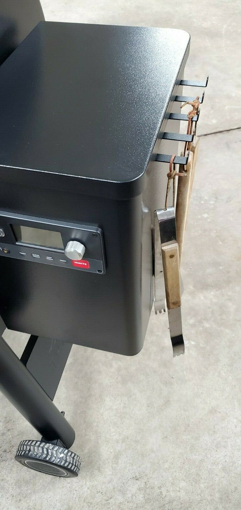 BBQ Grill Pellet Smoker Utensil Accessory Holder, Fits Traeger Models USA Made!