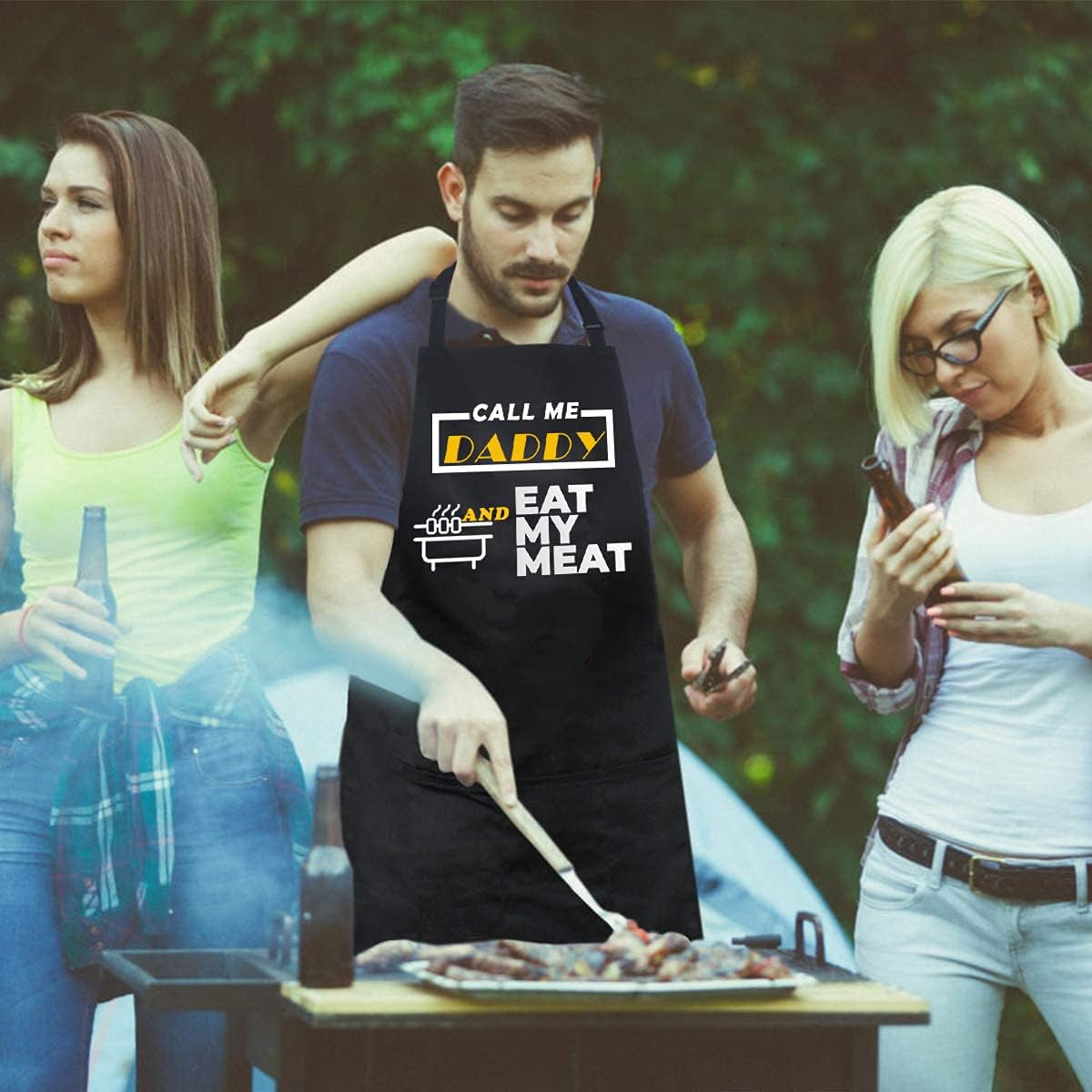 Funny Grilling Aprons for Men, Kitchen Cooking Apron, Dad Gifts, Gifts for Men,Bbq Chef Apron