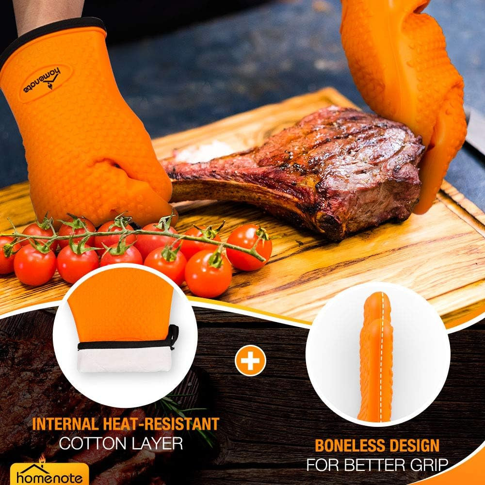 Grilling Accessories, Meat Claws, Large Barbecue Gloves and BBQ Thermometer 3 in 1 Grill Tools Set- Grilling Utensils for Man, Fathers Day, Christmas
