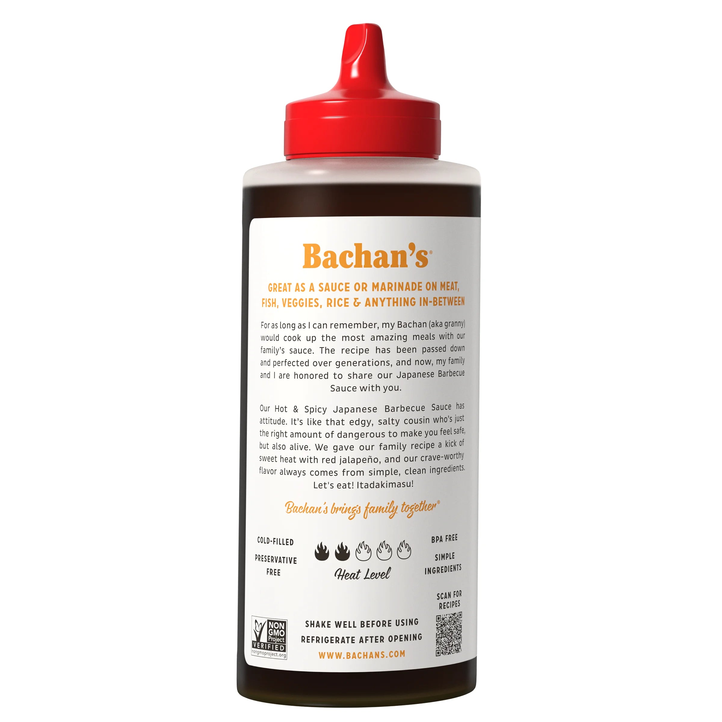 Hot & Spicy Japanese BBQ Sauce, 16Oz Bottle - Bold, Fresh, Umami Flavor