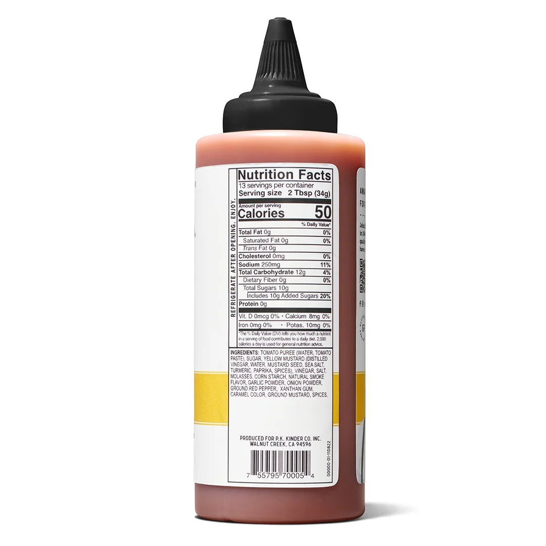 Sweet and Tangy Gold BBQ Sauce, 15.3 Oz Squeeze Bottle