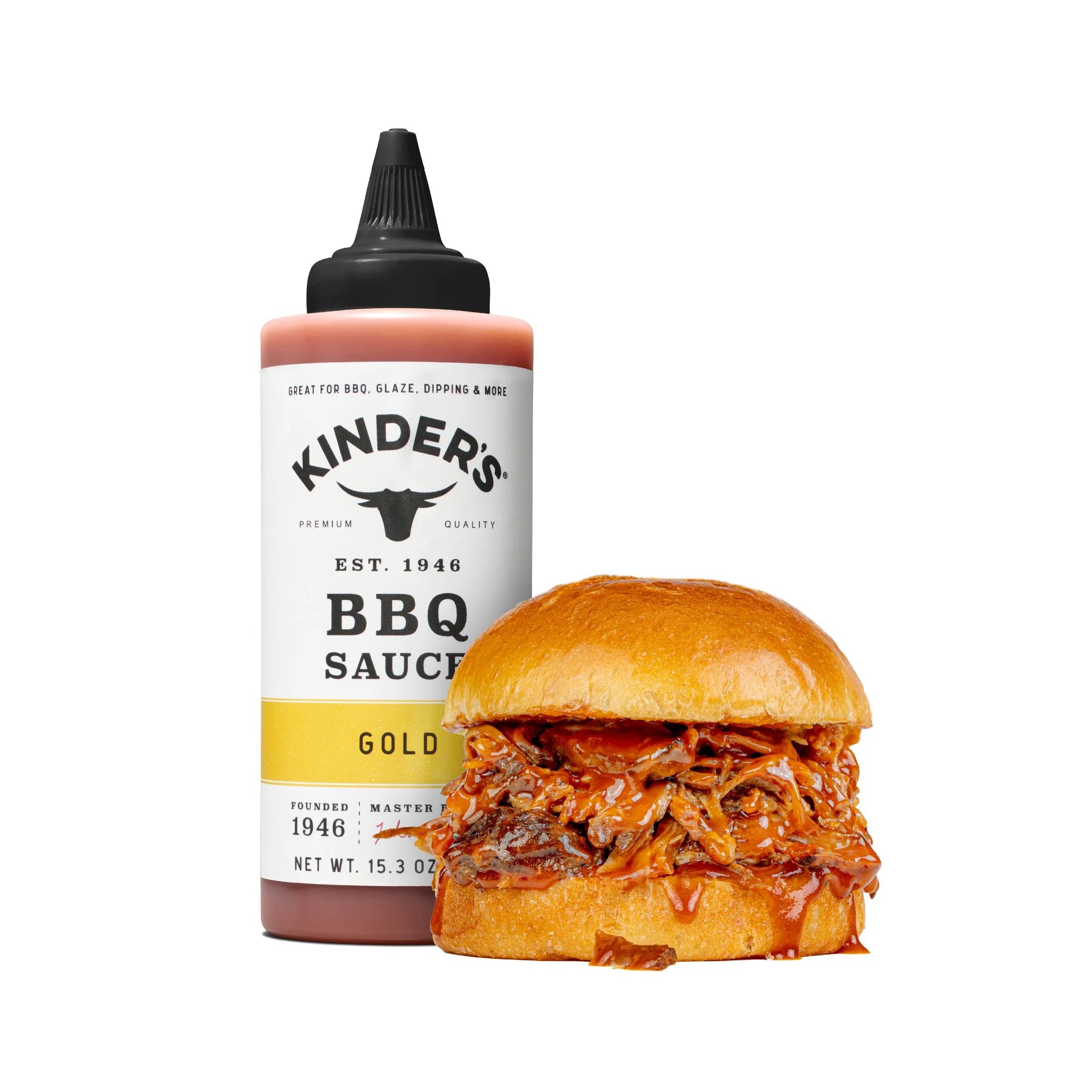 Sweet and Tangy Gold BBQ Sauce, 15.3 Oz Squeeze Bottle