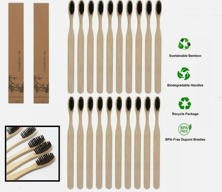 BAMBOO TOOTH BRUSH WITH CHARCOAL BRISTLES-0