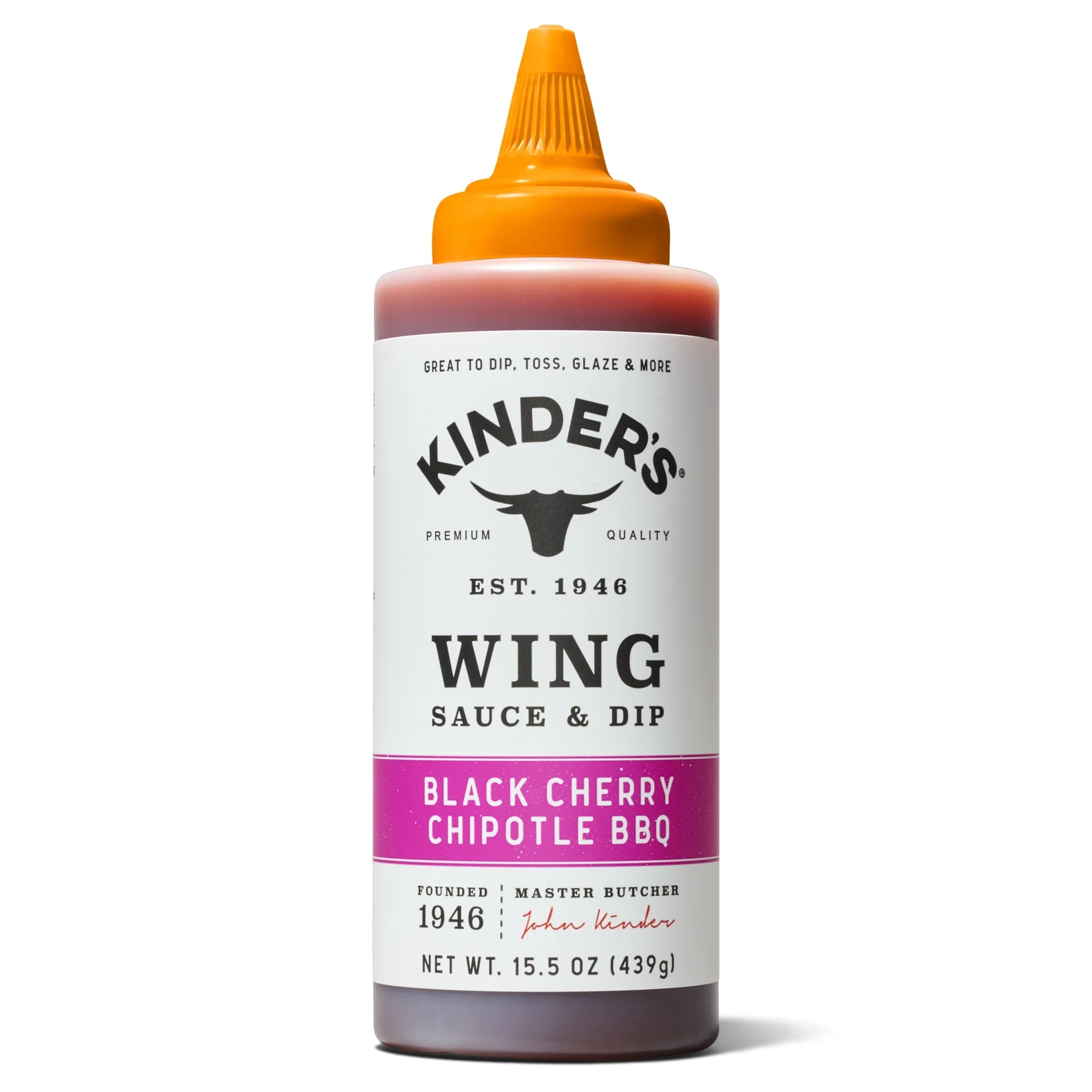 Black Cherry Chipotle BBQ Wing Sauce and Dip, 15.5 Oz Squeeze Bottle
