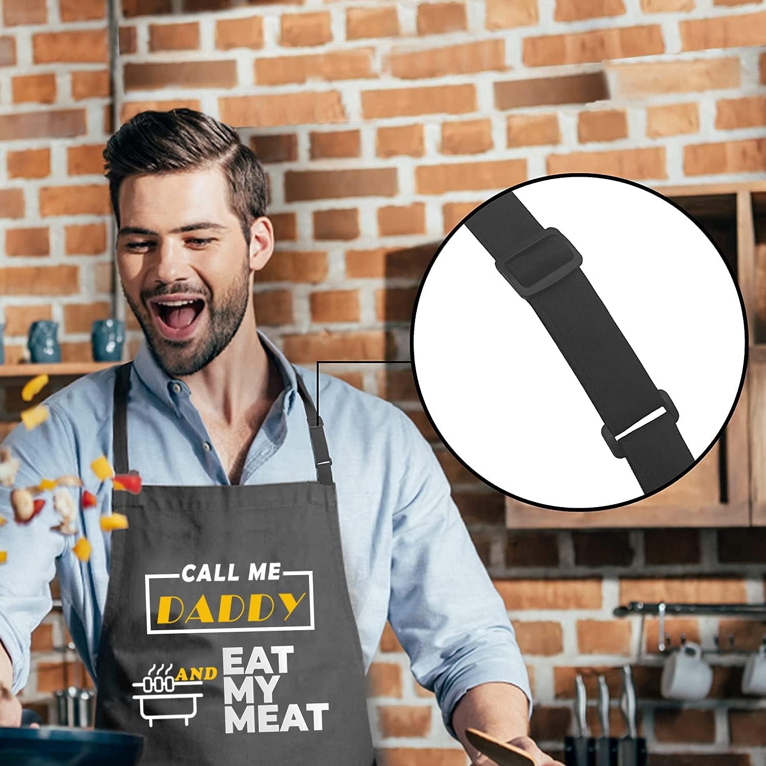 Funny Grilling Aprons for Men, Kitchen Cooking Apron, Dad Gifts, Gifts for Men,Bbq Chef Apron