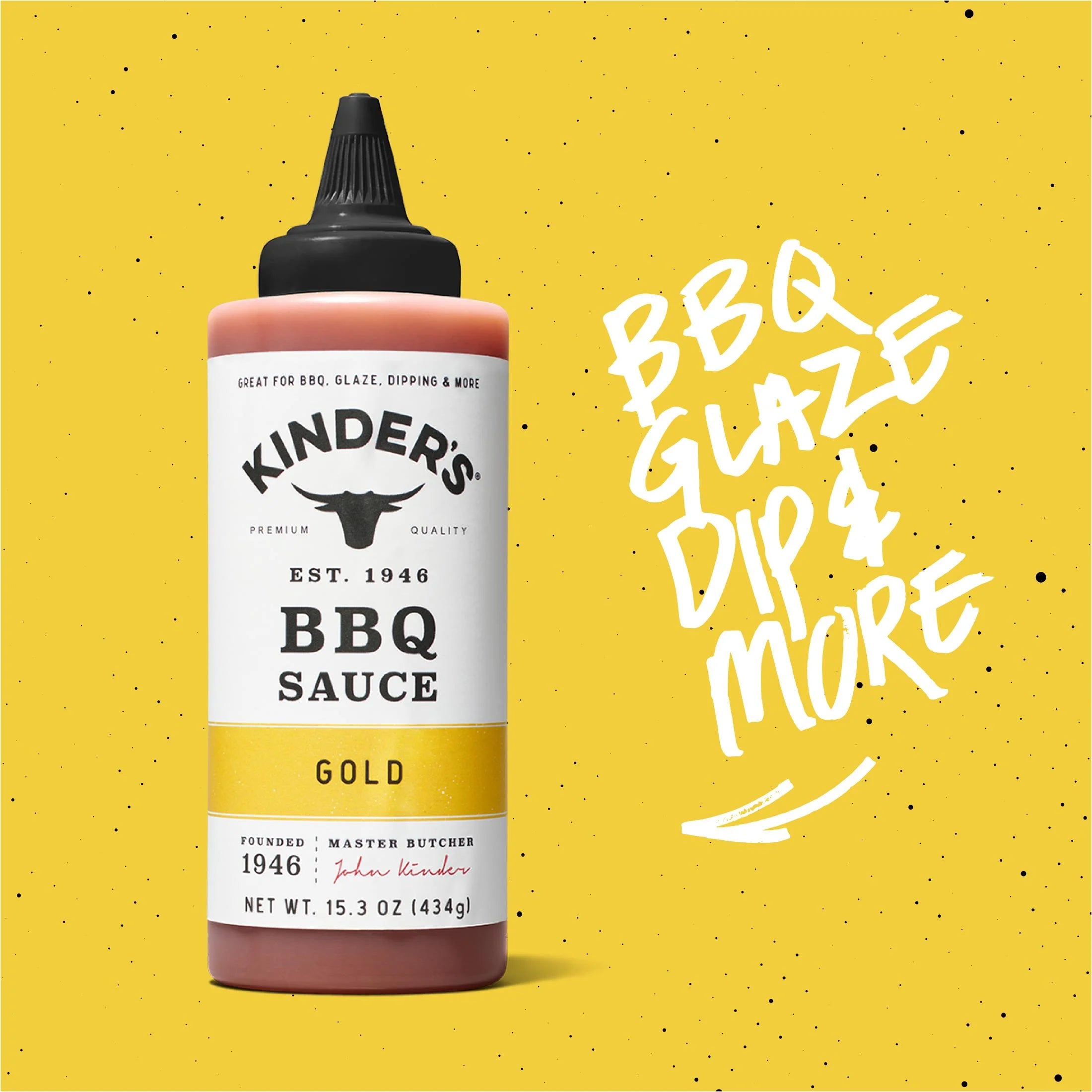 Sweet and Tangy Gold BBQ Sauce, 15.3 Oz Squeeze Bottle