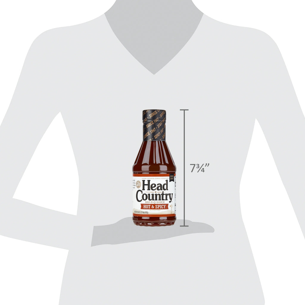 Hot & Spicy BBQ Sauce, Gluten-Free with No Preservatives, 20 Ounces