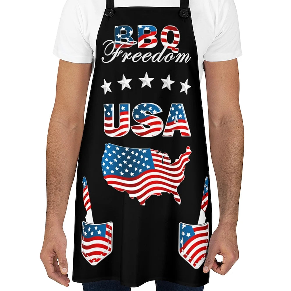4Th of July BBQ Aprons for Men & Women 4Th of July Aprons 4Th of July Gifts USA BBQ Grilling Gifts for Men