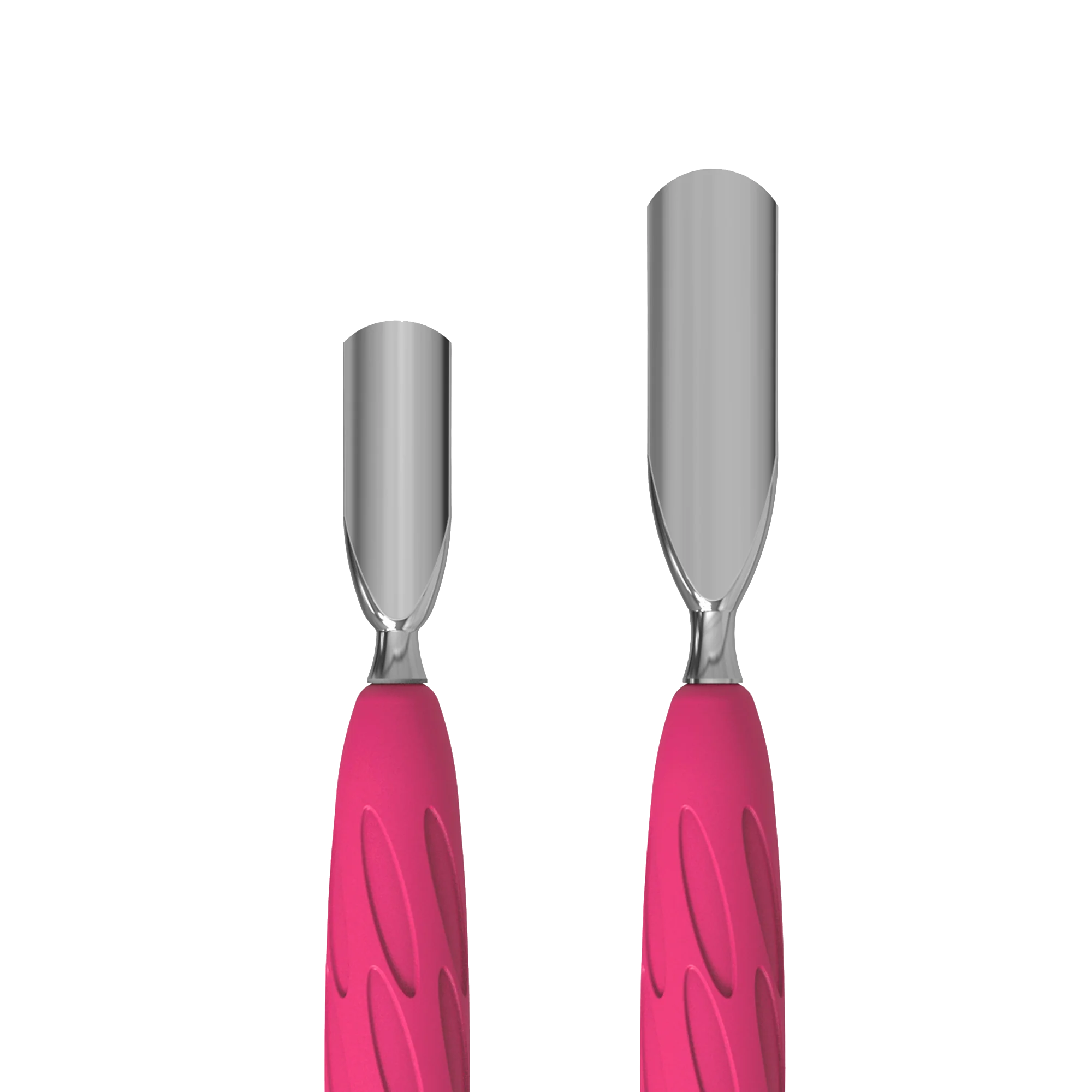Manicure Pusher With Silicone Handle "Gummy" UNIQ 10 TYPE 1 (Wide Rounded Pusher + Narrow Rounded Pusher) PQ-10/1- STALEKS-1