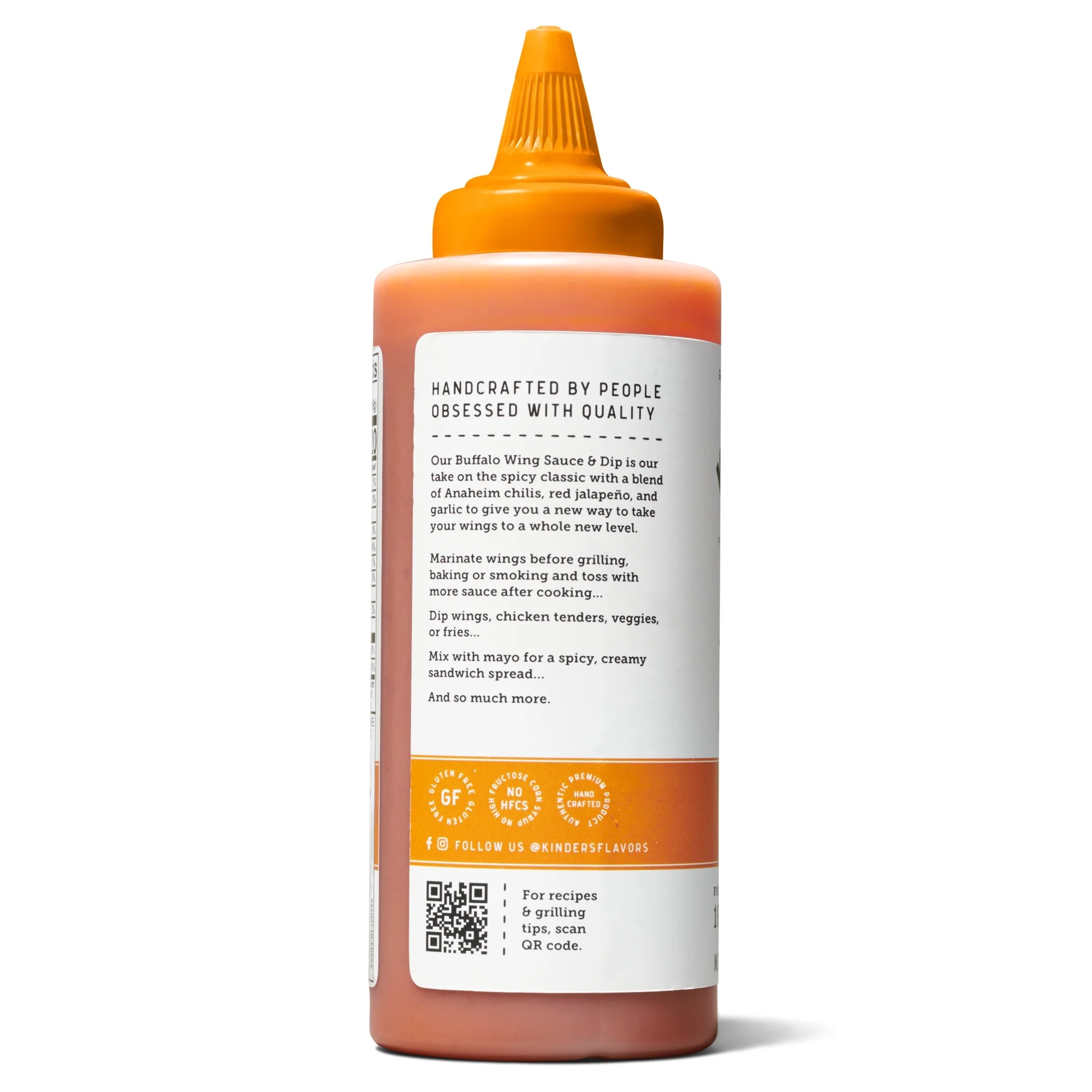Buttery Buffalo Wing Sauce and Dip, 14.2 Oz Squeeze Bottle
