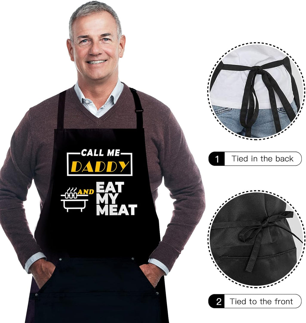 Funny Grilling Aprons for Men, Kitchen Cooking Apron, Dad Gifts, Gifts for Men,Bbq Chef Apron